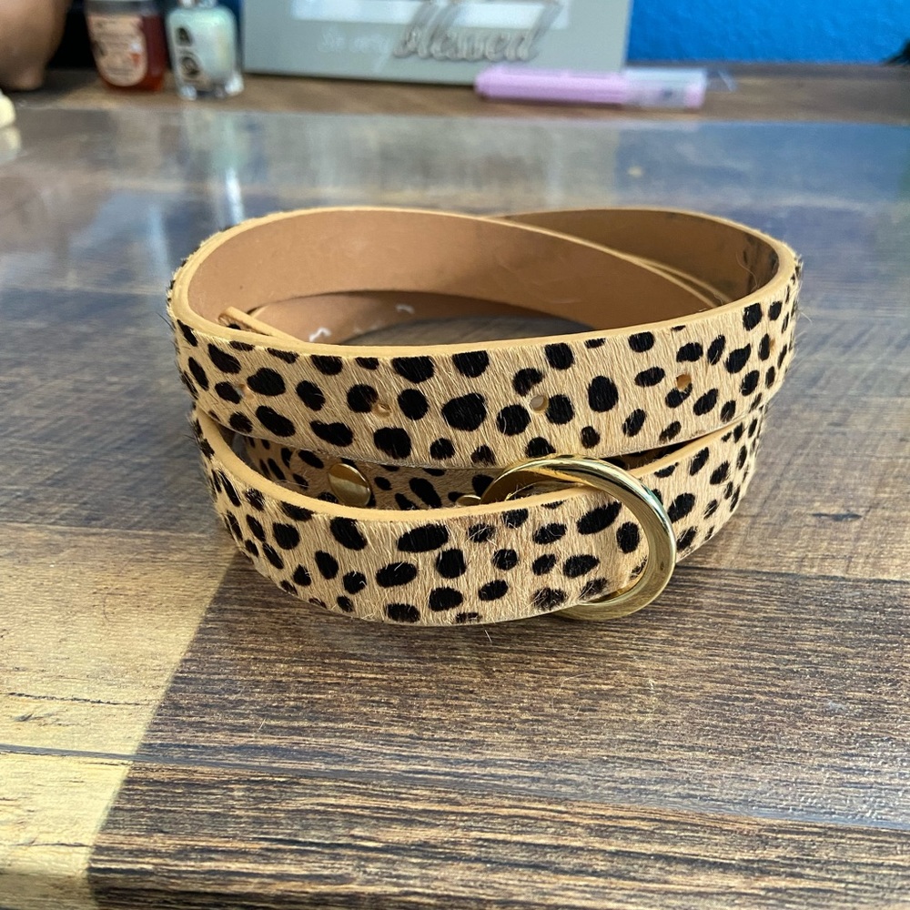 Gap Leopard print belt Sz Small
